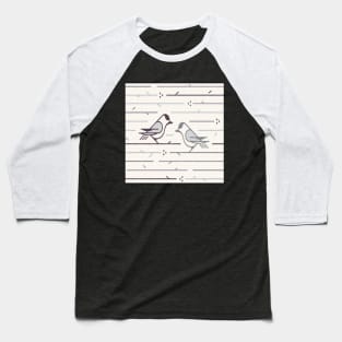 Winter Birds on some Branches Baseball T-Shirt